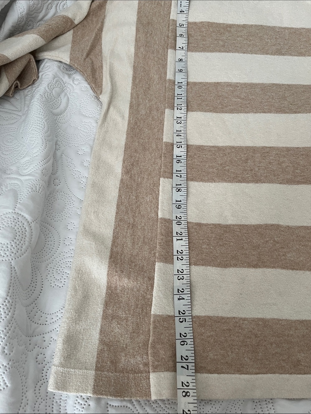 J. Jill Striped Crewneck Sweater in Beige and Cream S - Picture 8 of 10